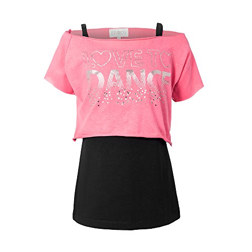 Brody & Co, kurzes Mädchen-T-Shirts, Pink