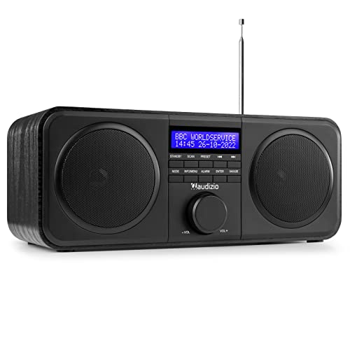 Audizio Novara Stereo DAB-Radio und FM-Radio - 40 Watt - Schwarz