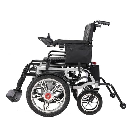 Elektrischer Rollstuhl für ältere Menschen Bequeme, langlebige Rollstühle Flexibler, bequemer Scooter Tragbarer, motorisierter Rollstuhl,Black