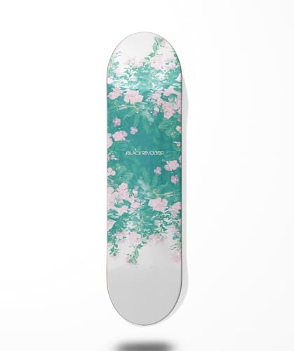 Skateboard Skateboard Deck Board Black Revolver Beautiful Deadly Garden 8.6