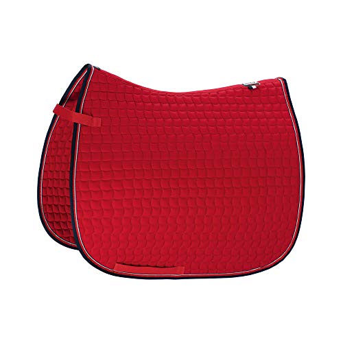 Eskadron Basic Cotton Schabracke in Chilli red, Größe:Pony Dressur (PD), Farbe:Chilli red