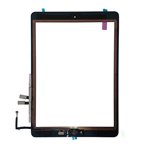 LeHang Touchscreen Digitizer Ersatz für Home-Taste Ersatz für iPad 6 (2018) A1893 A1954 Schwarz (Keine Überprüfung des Fingerabdrucks)