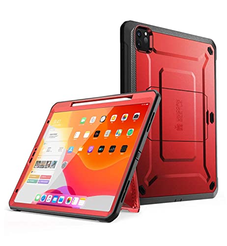 Supcase Unicorn Beetle Pro Series Full-Body Rugged Kickstand Schutzhülle für 11 Zoll iPad Pro 11 (2020 Release), Ruddy