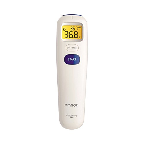 OMRON Gentle Temp 720, digitales kontaktloses Fieberthermometer für Babys, Kinder und Erwachsene mit Speicher, Messgenauigkeit "gut" laut Stiftung Warentest 09/2021