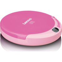Lenco CD-011 Tragbarer CD-Player Pink (CD-011PINK)
