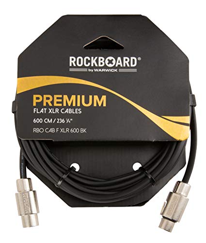 ROCKBOARD CAB F XLR 600 BK Flat Mikrofonkabel 6m