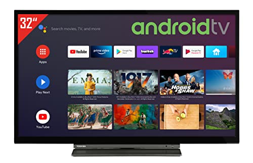 Toshiba 24WA2063DA 24 Zoll Fernseher (HD-Ready, Android TV, Play Store & Google Assistant, Triple-Tuner, WLAN, Bluetooth) [Modelljahr 2021]