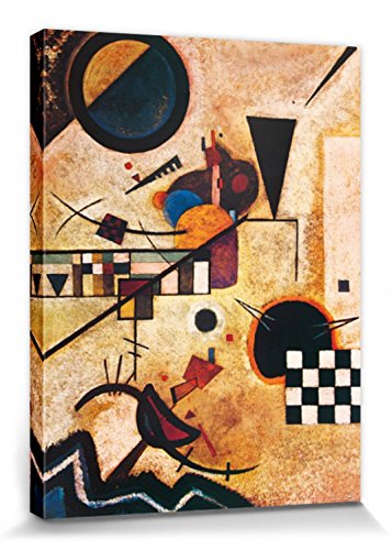 1art1 Wassily Kandinsky - Gegenklänge, 1924 Poster Leinwandbild Auf Keilrahmen 80 x 60 cm