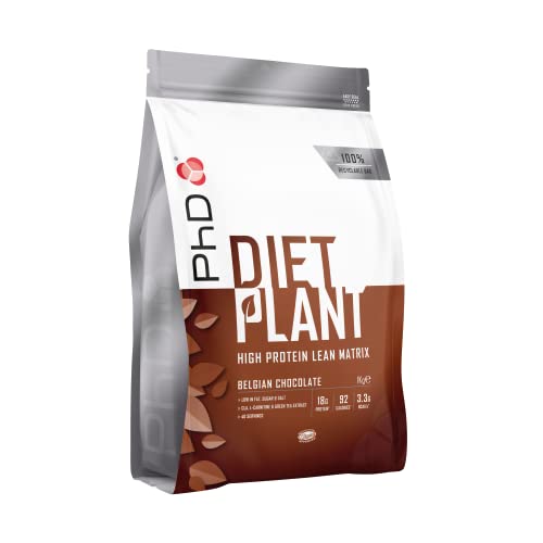 PhD DE Nutrition Diät Pflanzenprotein Fettarmes, Belgische Schokolade aromatisierte Formel für Gewichtsverlust Shakes, 1 kg
