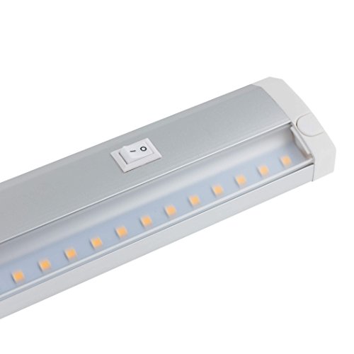 SEBSON LED Lichtleiste warmweiß 60cm, LED Leiste 11W, 1000lm, LED Unterbauleuchte erweiterbar