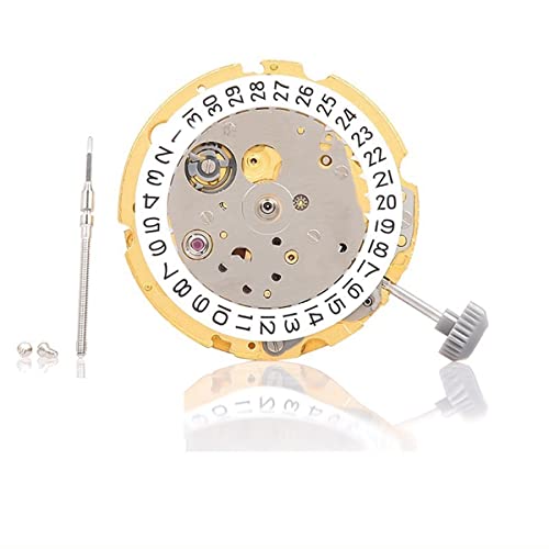 JOUSE 1Set Uhrwerk mit 8200 Uhrwerk 8200 Einzelkalender Hochpräzise Automatik Mechanisch Gold