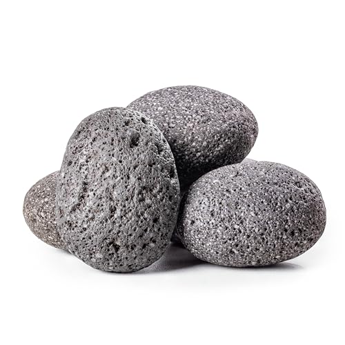 ARKA mySCAPE-Lava Pebbles - Aquascaping Steine für Süßwasseraquarien - ca. 50-70 mm - Inhalt: 20 kg