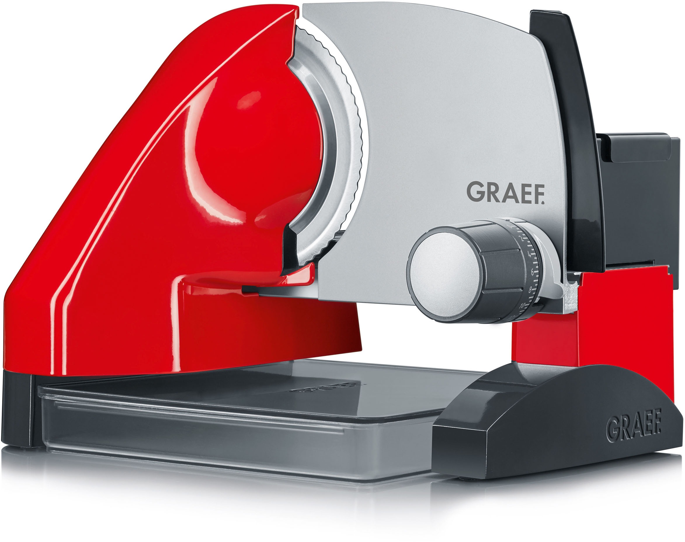 Graef Allesschneider SlicedKitchen SKS 503 inkl Aufbewahrungsbox & MiniSlice-Aufsatz rot 170 Watt