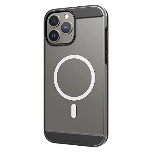 Black Rock - Hülle Air Robust Case Passend für Apple iPhone 13 Pro Max I Handyhülle MagSafe Kompatibel, Transparent, Durchsichtig, Dünn (Schwarz)