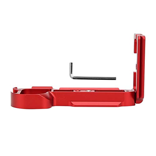 Topiky L-Förmige Schnellwechselplatte für Sony A7 A7R A7S ILCE-7 ILCE-7R ILCE-7S,Aluminiumlegierung Kamera L-Halterung Vertikales Aufnahmegerät Handgriff Fotografie Zubehör (rot)