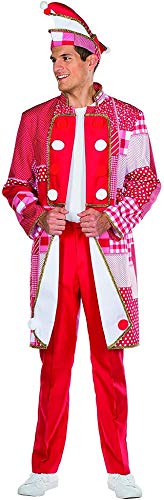 Mottoland 119220 - Frack Rot/weiß * Größe 50 - 58 * Karneval Uniform Jacket (56)