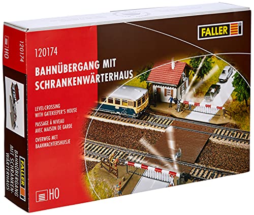 Faller 120174 H0 Bahnübergang mit Wärterhaus Bausatz