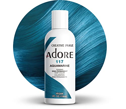 Adore Semi-Permanent Haarfarbe # 117 Aquamarin 4 Ounce (118ml) (3er-Pack)