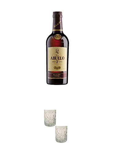 Abuelo Anejo 7 Jahre Rum Panama 0,7 Liter + Rum Gläser 2 Stück