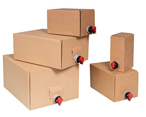 Bag-in-Box Sets - Karton und Beutel - 1,5L,3L,5L,10L und 20L (40, 3Liter)
