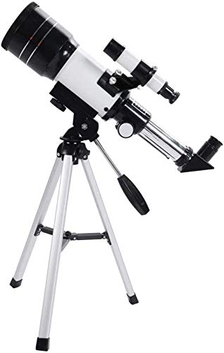 Teleskop für Kinder-Anfänger, 70-mm-Teleskop für Astronomie mit Stativ, astronomisches Refraktor-Teleskop für Erwachsene, Teleskop-Zubehör, Okular zum Finden von Sternen und Planeten, für drinnen und