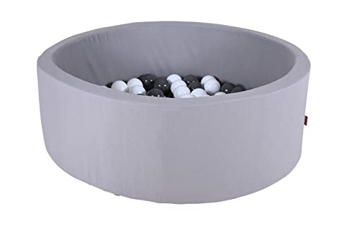 KNORRTOYS.COM 68095 Bällebad Soft 100 Balls Grey/White, grau