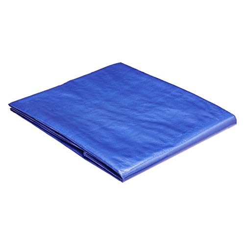 AmazonCommercial – Multifunktionale Polyester-Plane, wasserfeste Abdeckung, 1,8 x 2,5 m, 0,13 mm dick, blau, 4 Stück