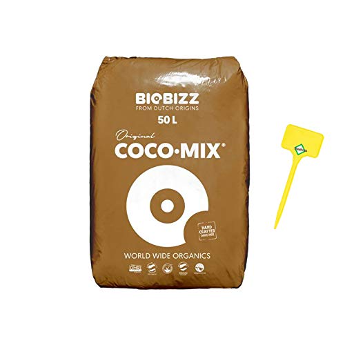Weedness BioBizz Coco Mix 50 Liter - Kokoserde gepresst Blumenerde Substrat Humusziegel Kokos Anzuchterde Grow