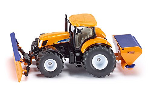 SIKU Spielwaren Traktor mit Räumschild und Salzstreuer 1:50