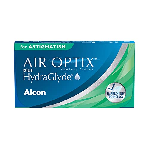 Alcon Air Optix plus HydraGlyde for Astigmatism Monatslinsen weich, 3 Stück / BC 8.7 mm / DIA 14.5 mm / CYL -0.75 / ACHSE 180 / -6.5 Dioptrien