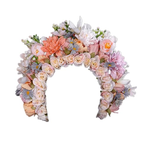 Haarschmuck mit chinesischer Blume, eleganter Damen-Kopfschmuck, schönes Blumen-Haarband für Hochzeiten, Festivals, chinesisches Stirnband
