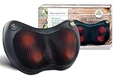 SaneoRELAX - Massagekissen für Nacken Schulter Rücken Massage mit Wärmefunktion Shiatsu Wärmekissen Massagegerät deutsche Markenqualität