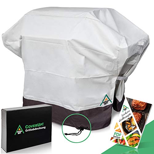 CoverUp! Grillabdeckung [80 x 65 x 115 cm] - Premium Grill Abdeckhaube aus reißfestem Oxford Polyestermaterial - BBQ Cover inkl. E-Book mit köstlichen Rezepten