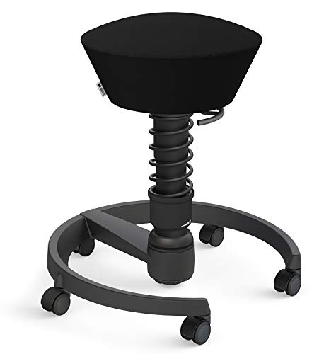 aeris Swopper New Edition Ergonomischer Hocker mit Rollen – Dynamischer Bürostuhl für einen gesunden Rücken – Vielseitig einsetzbarer Bürohocker und Sitztrainer – 45-59 cm Sitzhöhe