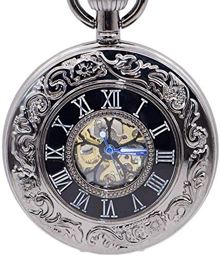 Retro Handaufzug mechanische Taschenuhr Uhr Kette Halskette Anhänger Geschenk Männer Taschenuhr Geschenke für die Familie