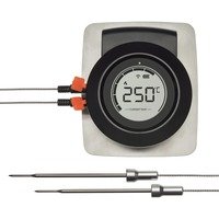 TFA Dostmann Smart Wireless BBQ Thermometer Hyper BBQ, 14.1513, kabellos, mit App, für Smoker oder Grill, mit Einstichfühlern, Fleischthermometer, Garraumüberwachung, Kerntemperatur, schwarz