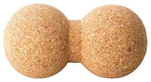 Duoball aus Kork"Peanut" Faszienkugel | Doppelball Massageball für Wirbelsäule & Faszien | Triggerball | Duoball | Verspannungen lösen | Behandlung von Schmerzpunkten | 100% Kork aus Portugal
