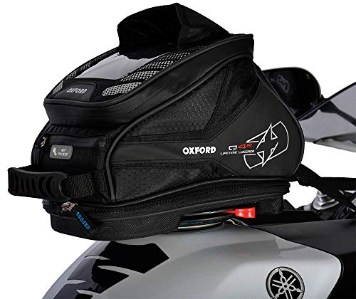 Oxford q4r Quick Release Motorrad Tank Bag-Schwarz 4Liter