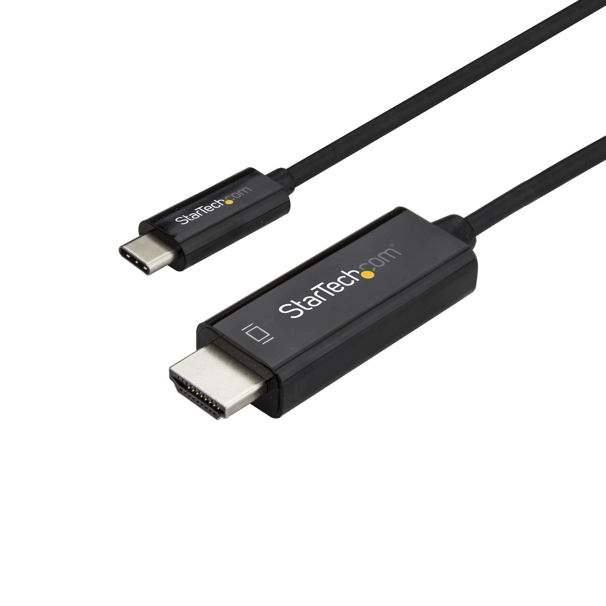 StarTech.com USB-C HDMI Kabel 1m - USB-C Video Adapter - UHD 4K 60 Hz - DP 1.2 Alt Mode HBR2 - USB-C HDMI Audio - HDMI 2.0 Type C - HDCP 2.2/1.4 - Thunderbolt 3 kompatibel - Schwarz (CDP2HD1MBNL)