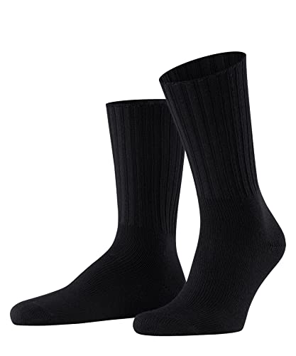 FALKE Herren Socken Nelson, Schurwollmischung, 1 Paar, Schwarz (Black 3000), Größe: 43-46