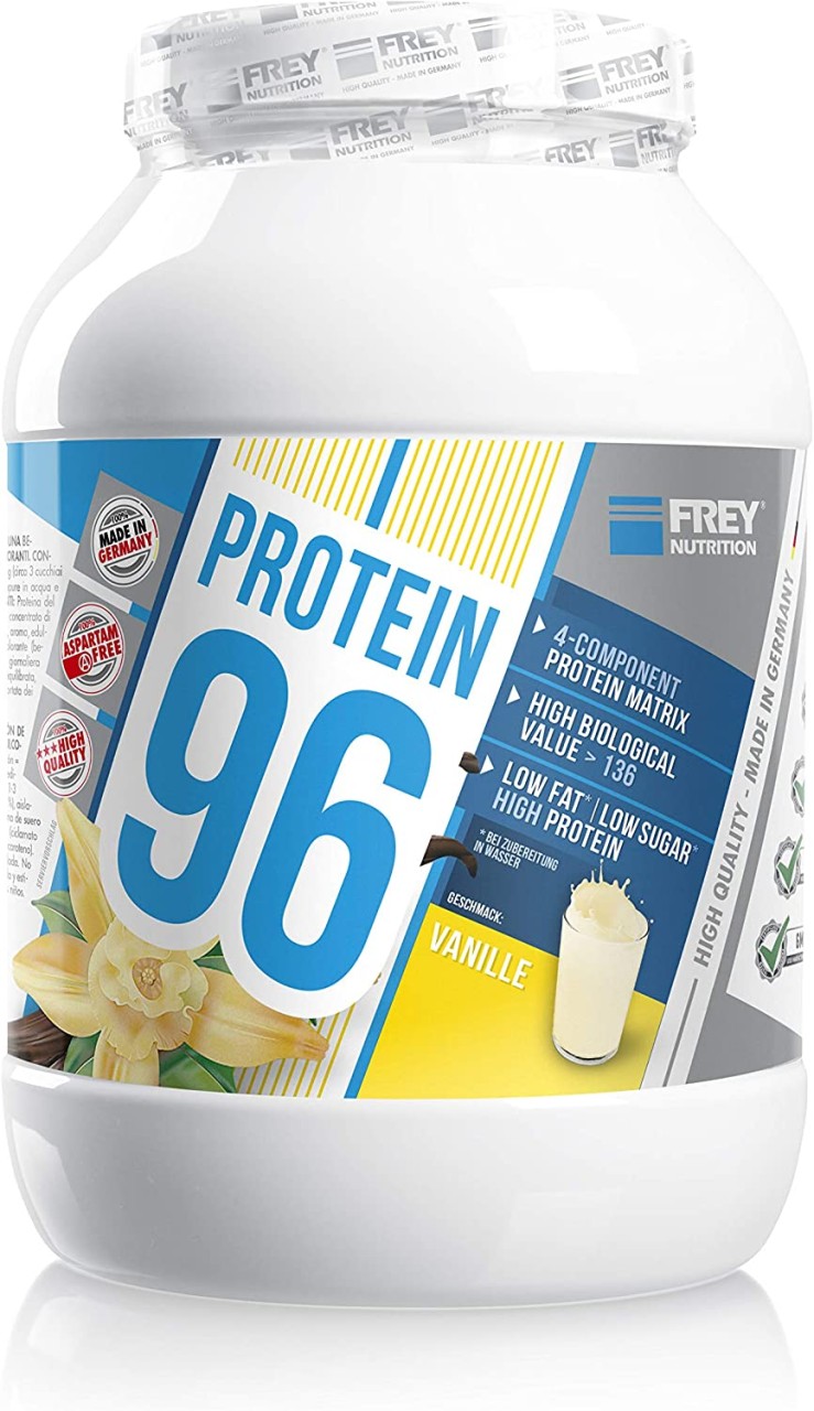 Frey Nutrition Protein 96 Pfirsich Aprikose, 1er Pack (1 x 750 g)