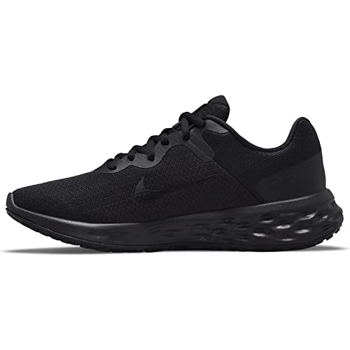 Nike Damen Revolution 6 Road Running Shoe, Black/Black-Dark Smoke Grey, 36 EU