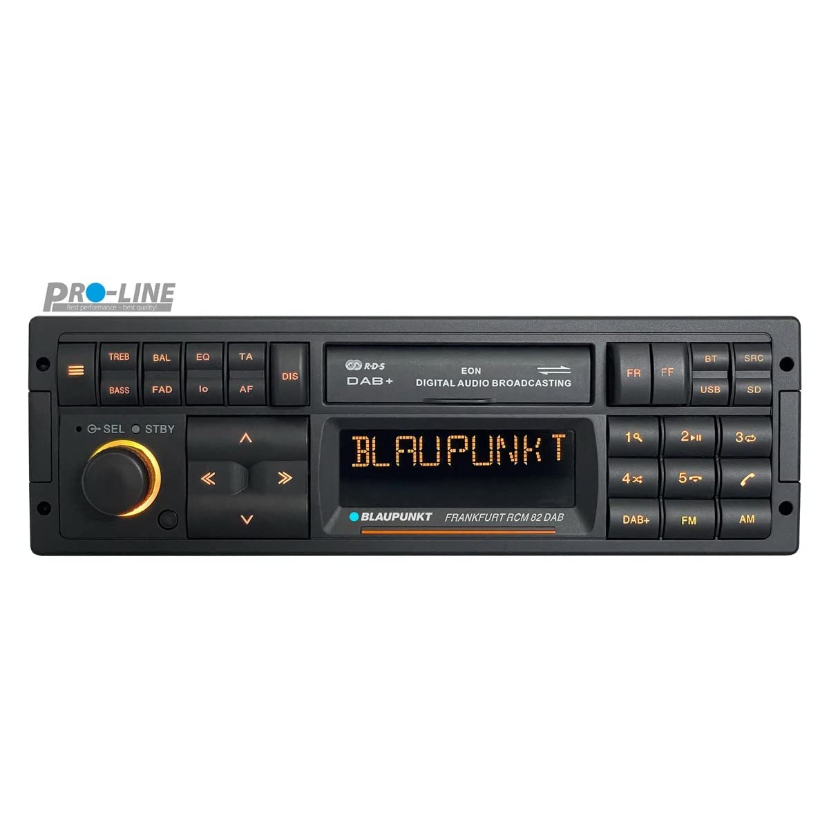 Blaupunkt Frankfurt RCM 82 DAB,1-DIN Autoradio, DAB+, Bluetooth, AUX; USB, SD-Karteneingang, Lenkradfernbedienung, Freisprecheinrichtung, Equalizer, 200 Watt