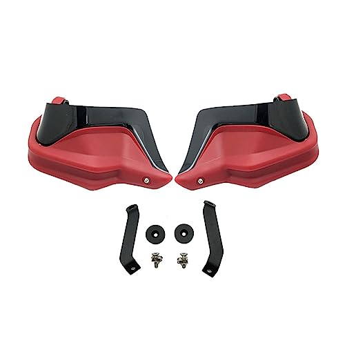 URAGER Motorrad Griffschutz Handschutz Motorrad Handprotektoren Für NC750X Für DCT NC750S NC700X Für NC 750X2013-2022 Guards Windschutzscheibe Hand Schild Wind Schutz (Farbe : Red Black Set)