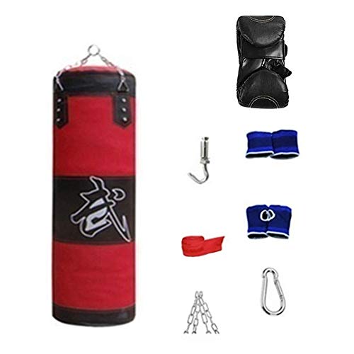 Porfeet Sandsack-Set, 8 Stück/Set Fitness-Training MMA Boxsack Boxsack Sport Kick Hanging Sandsack rot 4#