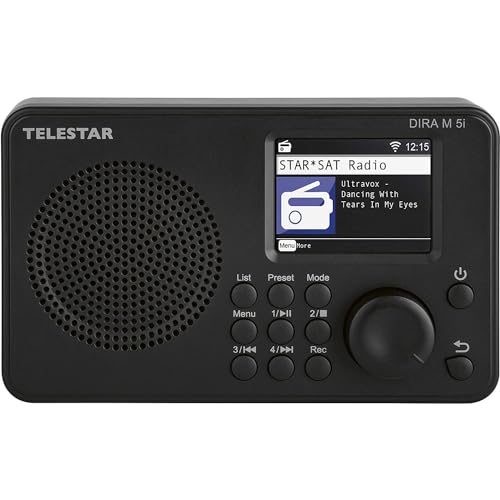Telestar DIRA M 5i Internetradio (TFT Farbdisplay, UPnP und USB Media-Playback, Wecker, Bluetooth 5.1, Fernsteuerung via Soundmate App)