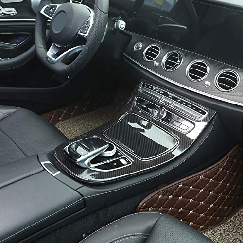 AUTO-spro ABS Carbon Fiber Farbe Konsole Gear Panel Rahmen Abdeckung Verkleidung für E-Klasse W213 2016–2018