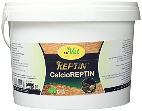 cdVet Naturprodukte CalcioREPTIN 5 kg - Reptilien - Unterstützt Knochenbau und Schalenfestigkeit - hochwertiges Mineralfuttermittel mit Calcium und Magnesium - Vorbeugung Mangelerscheinungen-