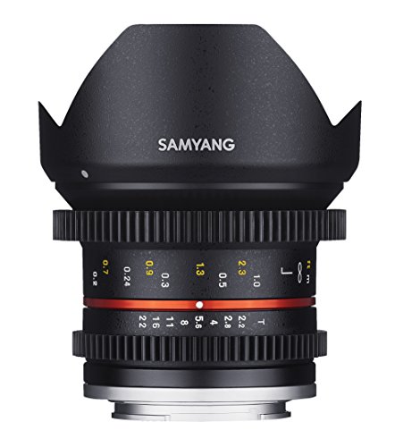 Samyang 12 mm, manueller Fokus T2.2 VDSLR Video-Objektiv für Canon M