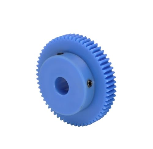 Verzahnung Spiralkegelrad Kunststoffzahnrad 1M-50T/60T Bohrungsgröße 6/8/10/12/14/15 mm Zahnteilung 3,14 mm Zahnhöhe 10 mm Blaue Stirnradgetriebeteile (Size : 15mm, Color : 60 Teeth)